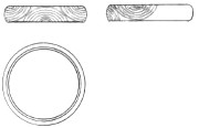 虹のデザイン オーダーメイド チタン結婚指輪 オリジナル デザイン