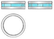 ハンドメイドチタンリング オリジナルデザイン チタンの指輪