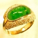 K18翡翠リング リメイク