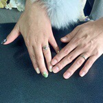 フルオーダー プラチナエンゲージリング チタンマリッジリング ジュエリー 彫金 Y.Okada