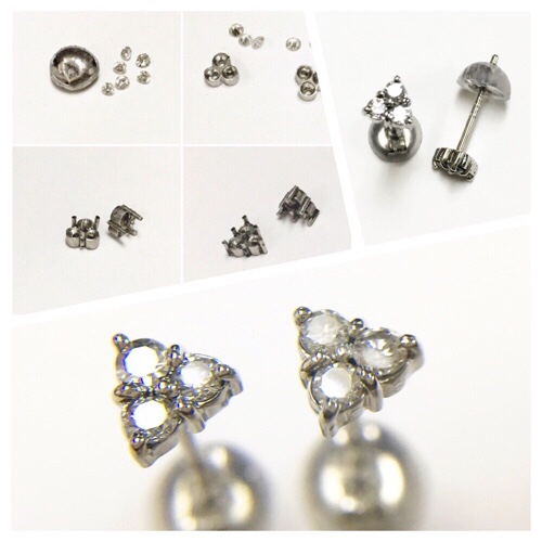 Pt900, ダイヤモンド, ピアス