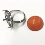 珊瑚, リング, 加工