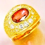 リフォーム K18ルビーリング