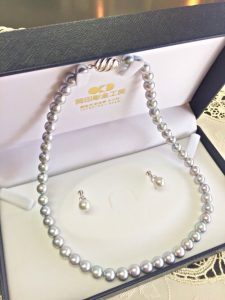 アコヤ真珠ネックレスとイヤリングセット