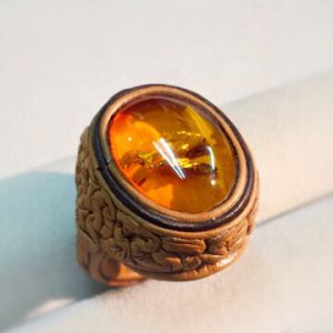 琥珀指輪