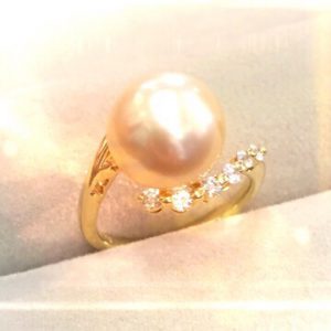 ゴールデンパール 南洋真珠リング