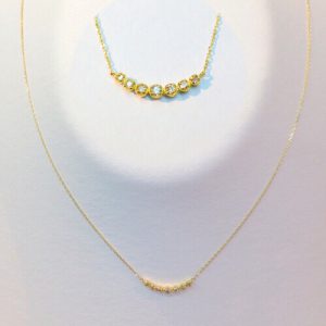 ゴールドにダイヤモンドが7ピース