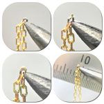 細いゴールドチェーンをロウ付け