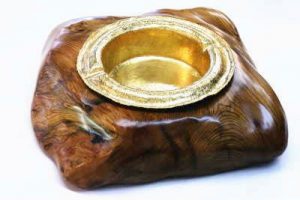 ハンドメイド 純金灰皿