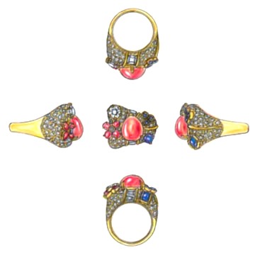 リング デザイン画