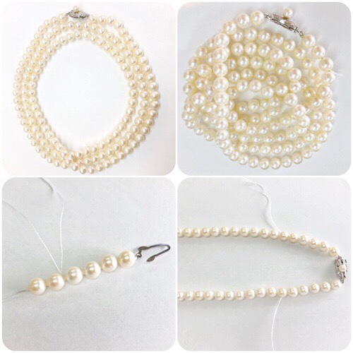 真珠ネックレス,仕立て直し,あこやパール