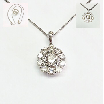 ダイヤモンドのペンダント