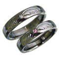 オーダー オリジナルハンドメイド チタンマリッジリング