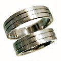 オーダー オリジナルハンドメイド チタンマリッジリング