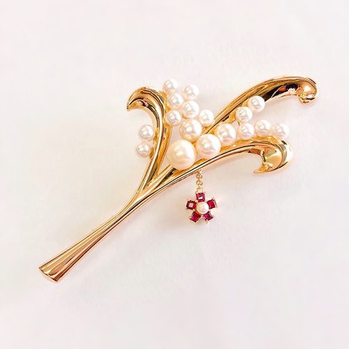 フルオーダーパールブローチ